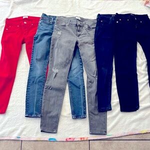 Hudson bundle. $28 for all 5 ($5.60 per pant). Sizes petite/shorter ladies.